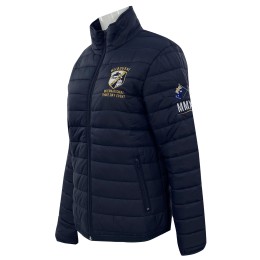 Custom-made royal blue down coat design embroidered seal down coat zipper down coat equestrian race horse riding school autumn/winter school four shirt bag pocket design J933 Custom-made royal blue down coat design embroidered seal down coat zipper down coat equestrian race horse riding school autumn/winter school four shirt bag pocket design J933